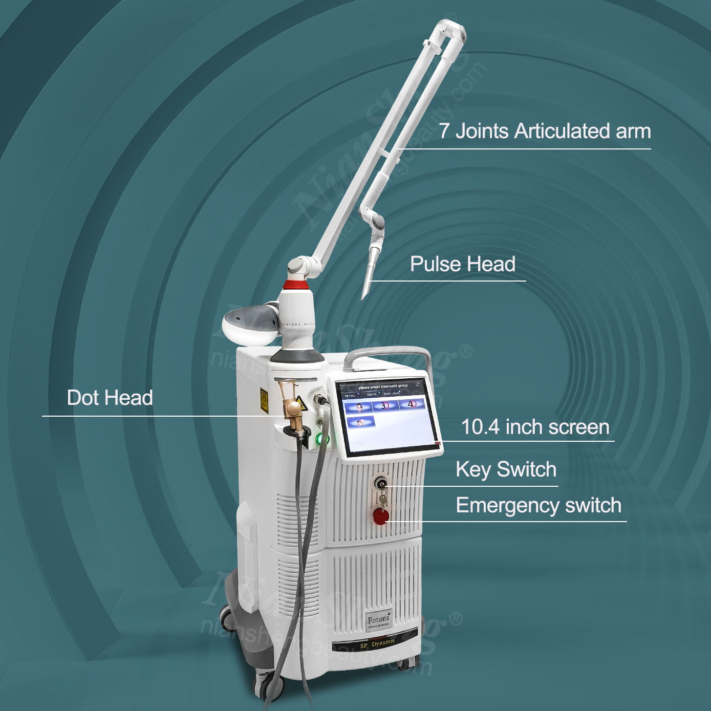 Niansheng Scar Removal Skin Tighten Acne Treatment Co2 Laser Skin Resurfacing Co2 Fractional Laser Machine