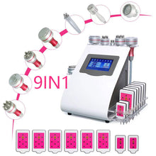 Load image into Gallery viewer, 40k Cavitation Machine 9 in 1 Cellulite Removal Vacuum Cavitation System Body Shaping Equipment