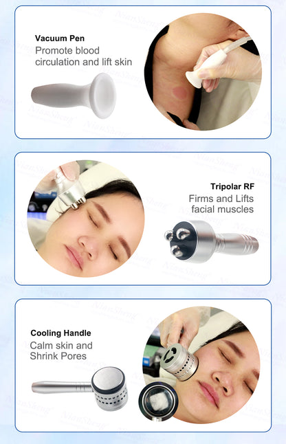 9 in 1 Multifunctional Dermabrasion Facial Deep Clean Machine Skin Moisturizing Face Lifting Beauty Facial Dermabrasion Machine