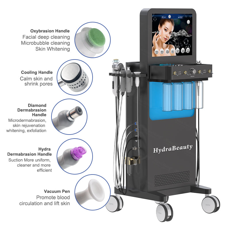 9 in 1 Multifunctional Dermabrasion Facial Deep Clean Machine Skin Moisturizing Face Lifting Beauty Facial Dermabrasion Machine
