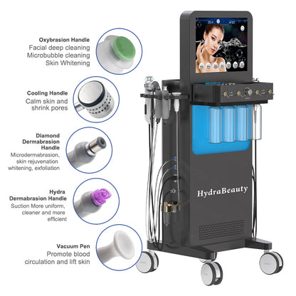 9 in 1 Multifunctional Dermabrasion Facial Deep Clean Machine Skin Moisturizing Face Lifting Beauty Facial Dermabrasion Machine
