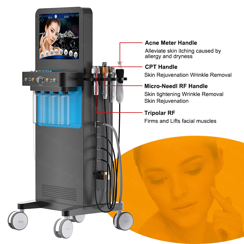 9 in 1 Multifunctional Dermabrasion Facial Deep Clean Machine Skin Moisturizing Face Lifting Beauty Facial Dermabrasion Machine