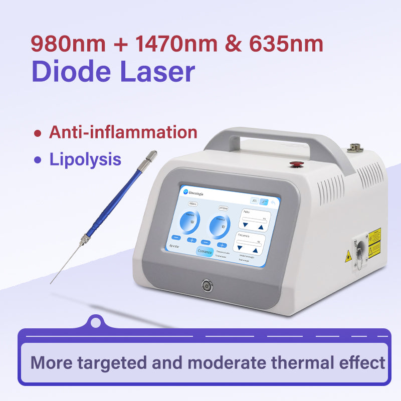 1470nm+ 980nm+635nm Diode Laser Machine for Endolaser Lipolysis and Face Lift