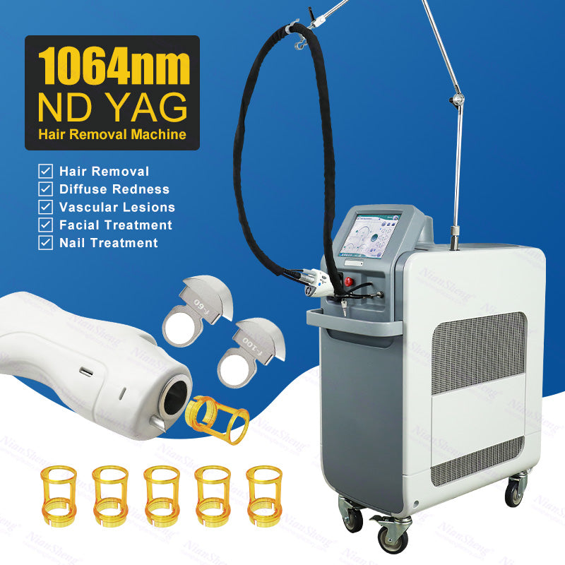 Alexandrite 755+1064NM Long Pulse Nd:YAG Laser hair removal machine
