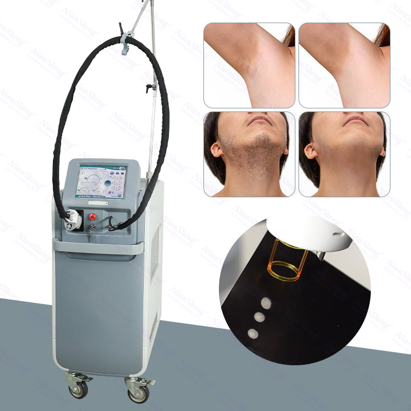 Alexandrite 755+1064NM Long Pulse Nd:YAG Laser hair removal machine