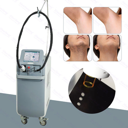 Alexandrite 755+1064NM Long Pulse Nd:YAG Laser hair removal machine