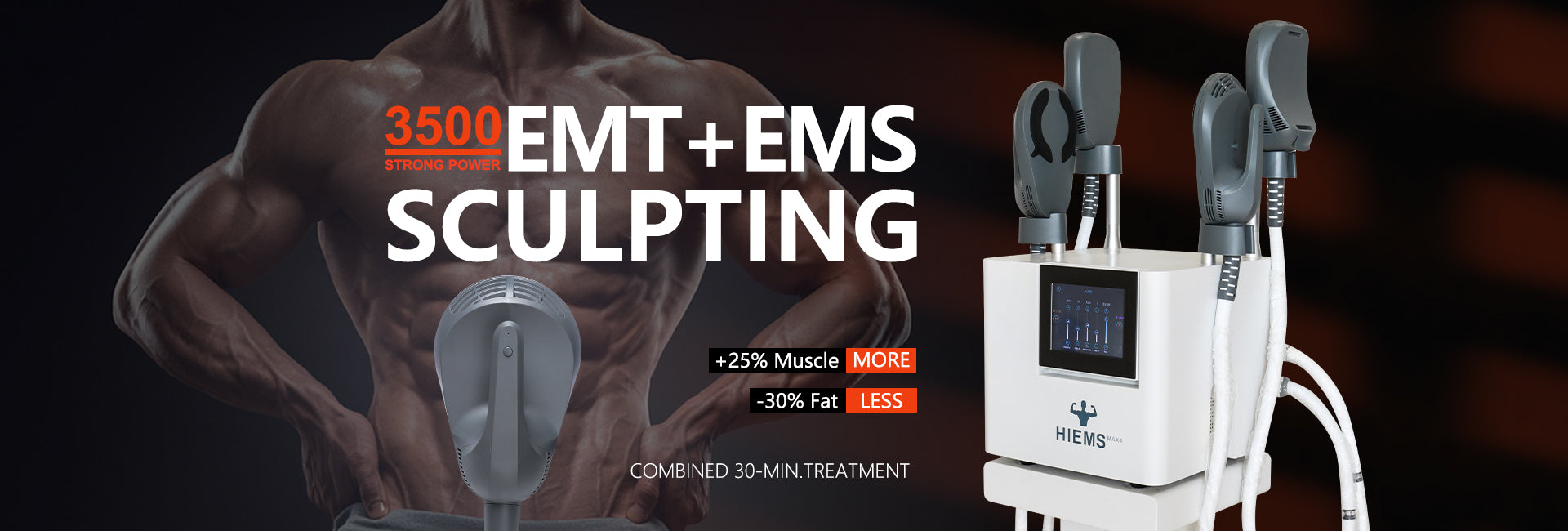 4 Handles HIEMT EMS Sculpt Machine for Body Contouring Muscle Stimulation