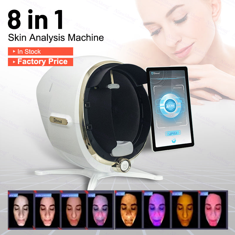 Niansheng Professional 3d Facial Magic Mirror Skin Analysis Clinic Device /face scanner tester woods lamp skin analyzer/3d Face Skin Camera Analyzer Machine