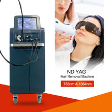 Load image into Gallery viewer, Gentlemax Pro 755nm long pulse Alexandrite laser hair removal machine/1064nm permanent alex laser hair removal machine/ Alexandrite laser
