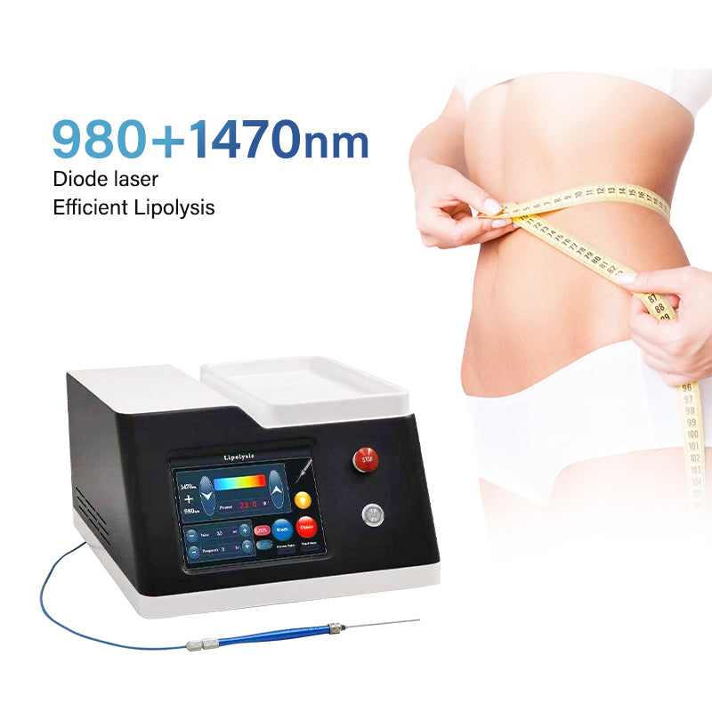 980nm 1470nm Diode Laser Machine for Endolaser Lipolysis Fungus Nail Treatment and Physiotherapy