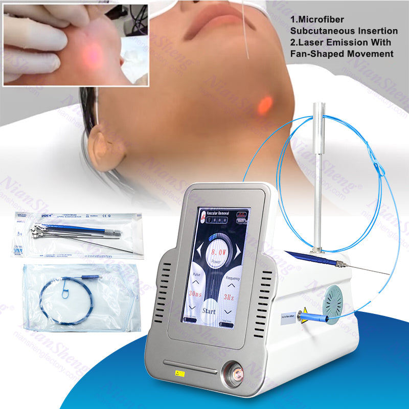 980nm+1470nm Endolaser Lipolysis Machine – nianshengbeautyequipment