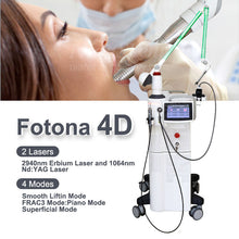 Load image into Gallery viewer, fotona 4d laser 2940nm 1064nm nd erbium yag lazer scar remove stretch mark removal hair remover co2 fractional appliances machine
