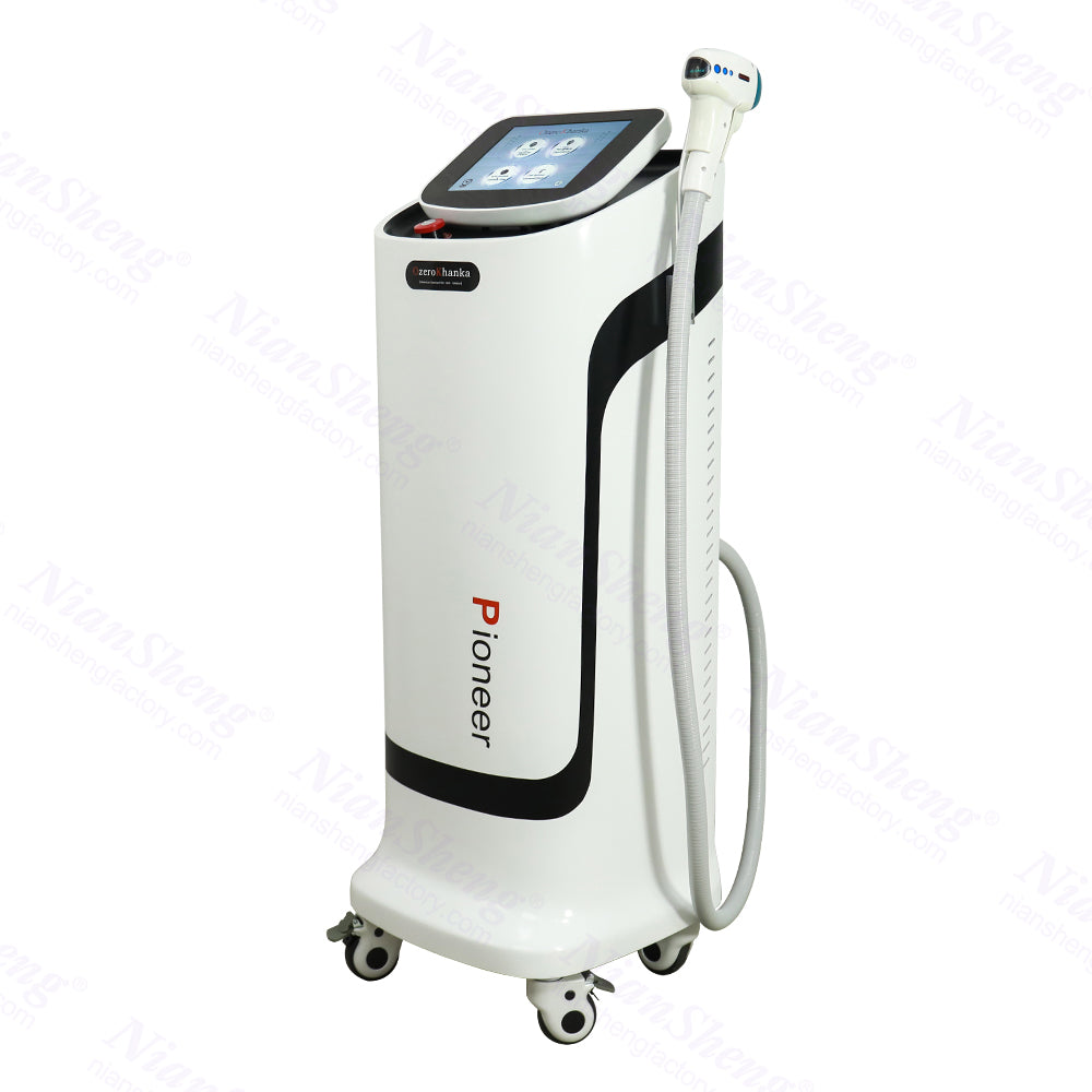 A Niansheg Pioneer 3 Wavelength 755+808+1064nm 808 Diode Laser Hair Removal Machine Okl Platinum Diode Alexandrite Laser Hair Removal