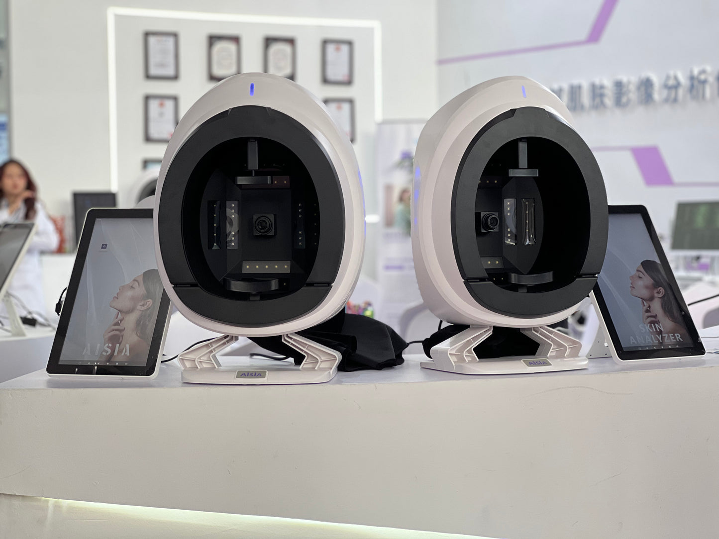 Skin Testing Detector magic mirror 3D AI skin analyzer Face Analysis salon analyseur de peau smart skin face analysis machine