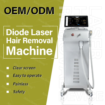 Professional Ice Painless 808 Diode Laser Hair Removal Machine 808nm+755nm+1064nm