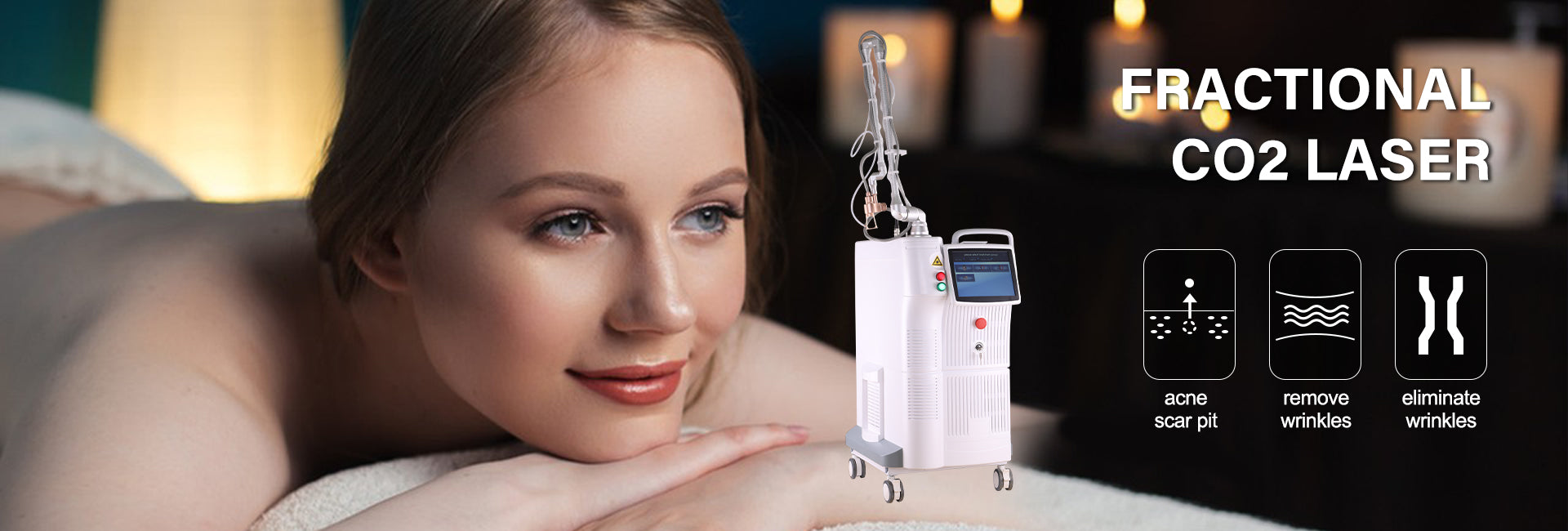 Fractional CO2 Laser Machine for Acne Scar Removal Wrinkle Treatment Beauty Salon Equipment