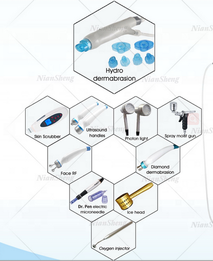 10 In 1 Oxygen Water Peel Hydra Dermabrasion Microderambrasion Hydra Facial Hydrofacials Machine
