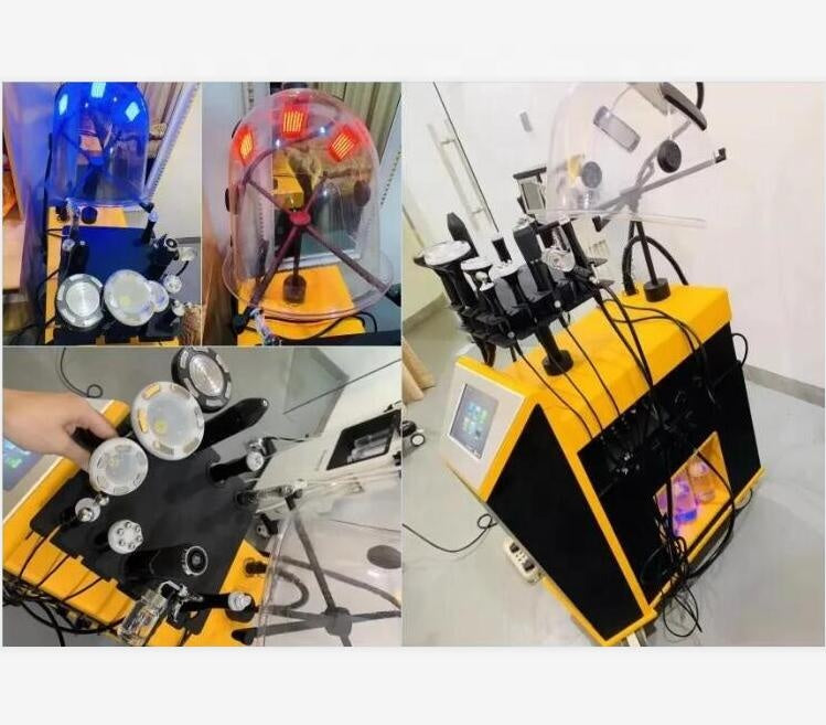 Niansheng Multifunction Beauty Machine RF+Vacuum+Ultrasound+Phonton+Oxygen LED Mask Slimming And Skin Rejuvenation