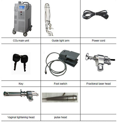 Scar Removal Skin Tighten Acne Treatment Co2 Laser Skin Resurfacing Co2 Fractional Laser Machine