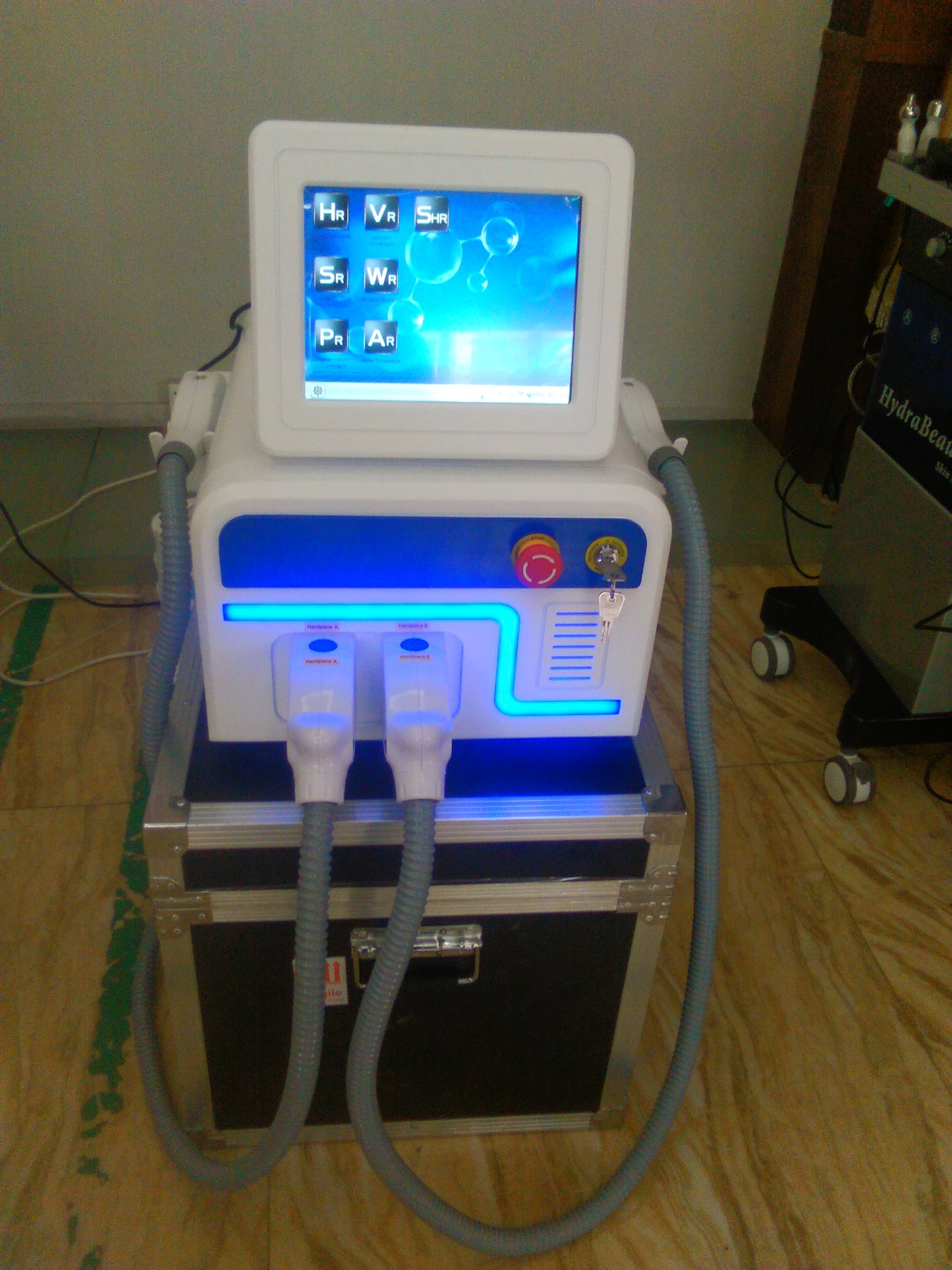 Niansheng CE approved 2 in 1 powerful portable ipl laser shr /ipl hair removal machines/ipl opt shr for hair and skin treatment