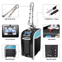 Load image into Gallery viewer, Niansheng 1064NM 755NM 980NM Picosecond Pigmentation Removal Machine Picosure Q-Switched Laser Machine Picolaser Way Nd Yag Tatoo Remove Laser picoway пикосекундный лазер
