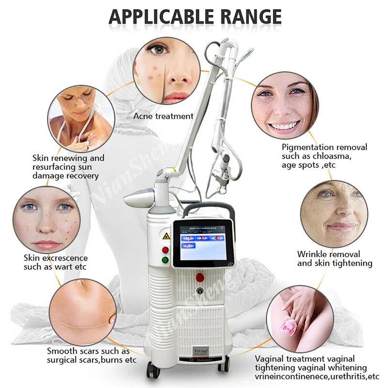 Scar Removal Skin Tighten Acne Treatment Co2 Laser Skin Resurfacing Co2 Fractional Laser Machine