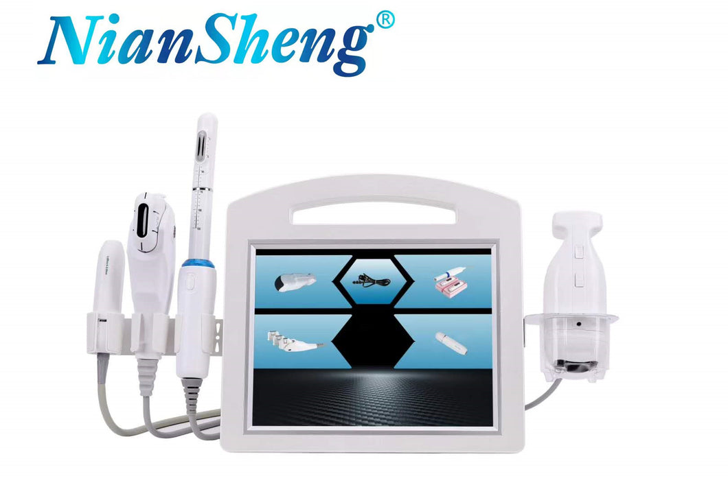 4D Ultra Face Lift Hi Fu Anti-aging Beauty Machine With 4 Handles 5 Handles One Shoot 12 Lines